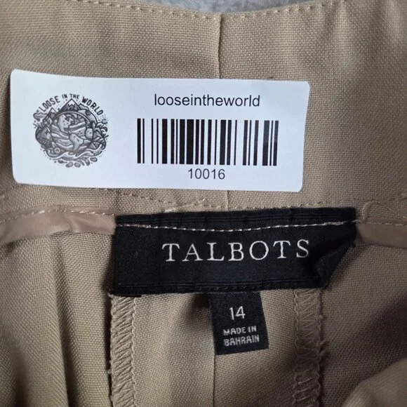 Talbots Pull-On Dress Pants Beige Women’s Size - Picture 5 of 9